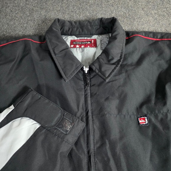 Quiksilver Other - VTG Quiksilver Men's XL Snowboarding Gorpcore Black Gray Red Full Zip Up Jacket